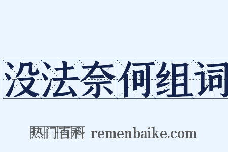 没法奈何组词是什么意思的图片